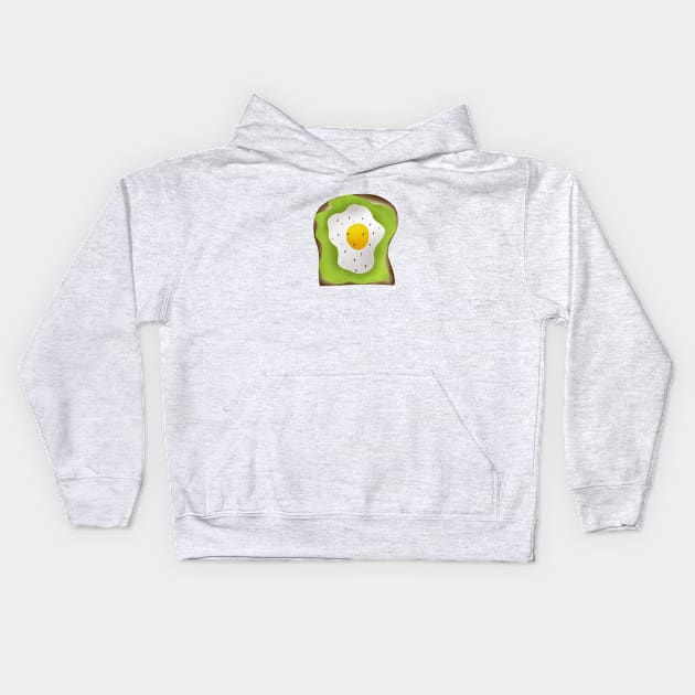 Avocado toast Kids Hoodie by Juliana Costa